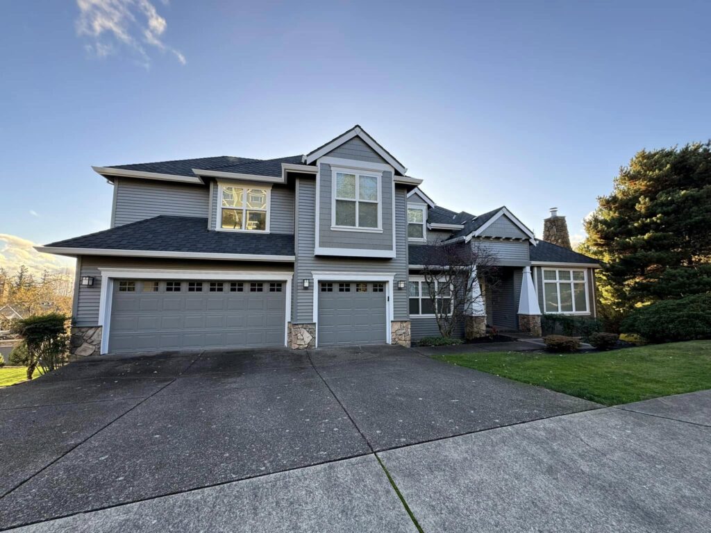 Home with new James Hardie siding