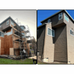Before and after siding replacement by LADA Exteriors